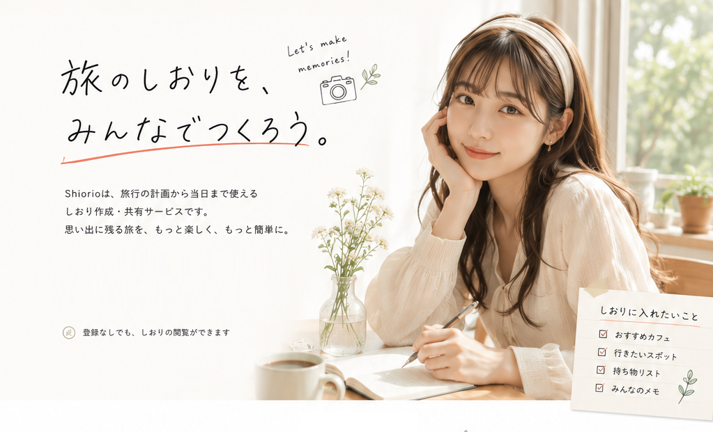 旅のしおりを、みんなでつくろう。